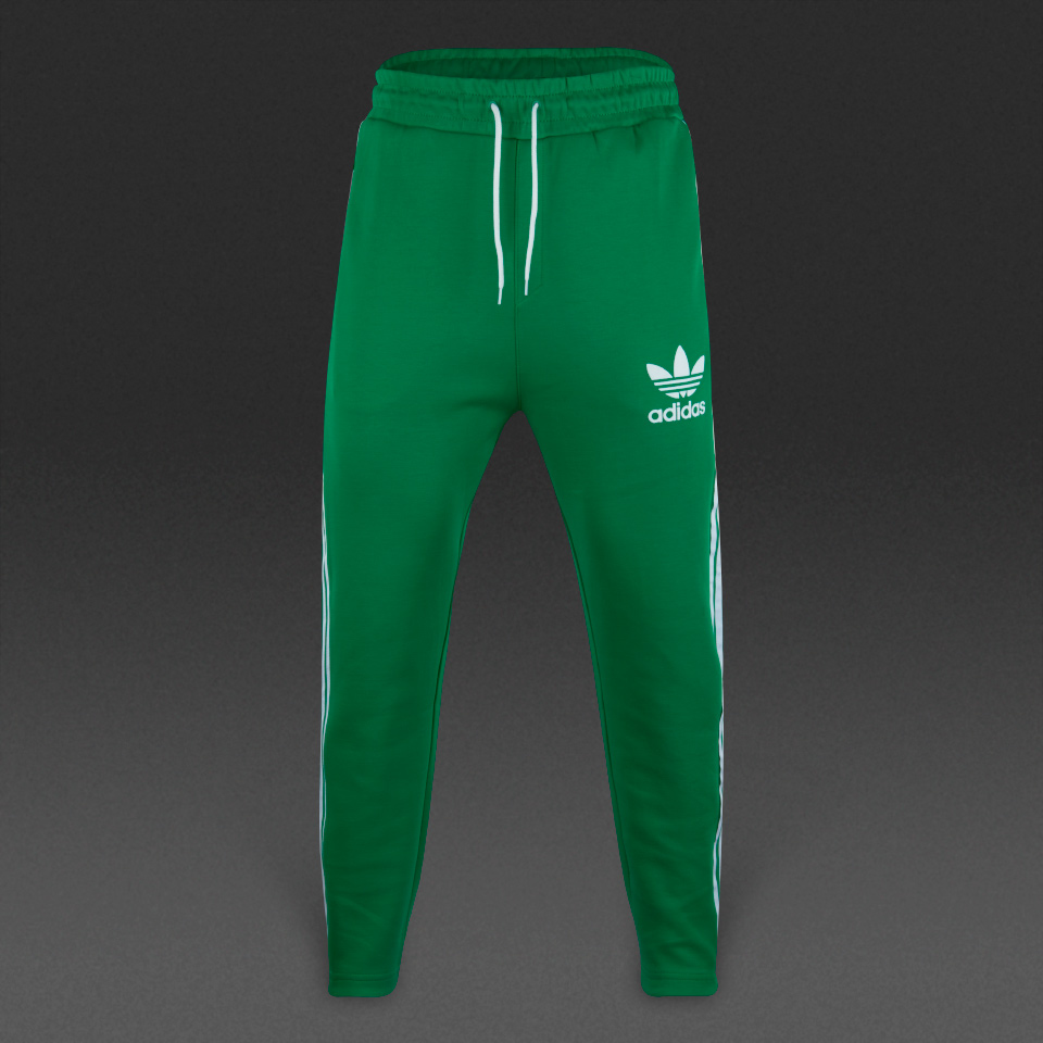 Adidas Originals Fashion Track Pants Adicolor Green / White for Men